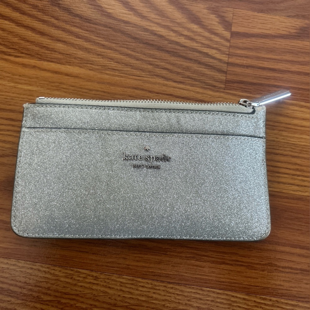 Kate Spade Sparkling Silver Clutch